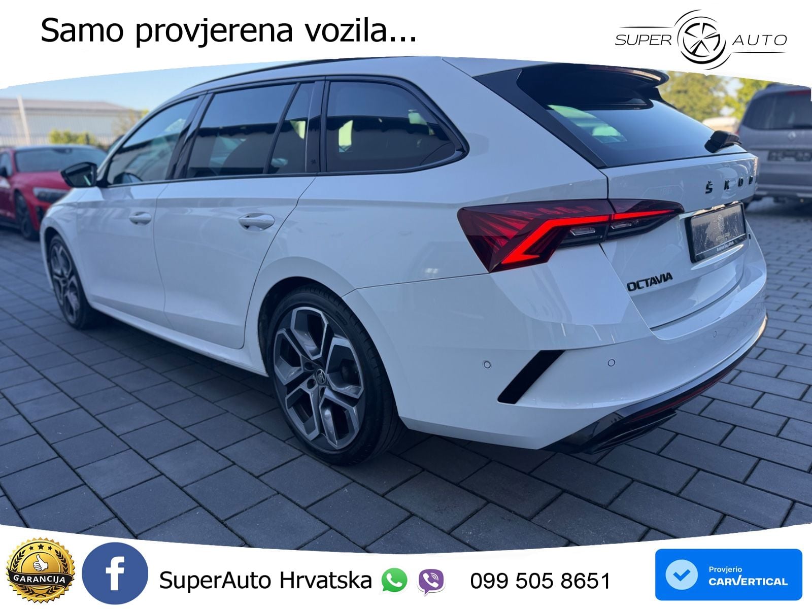 Škoda Octavia Combi RS 2.0 TDI (200 KS) DSG LED+GR SJED+ACC