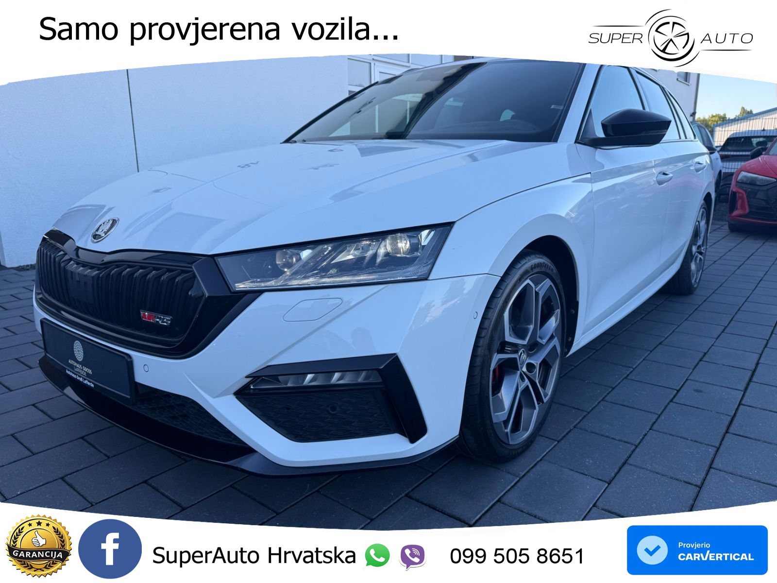 Škoda Octavia Combi RS 2.0 TDI (200 KS) DSG LED+GR SJED+ACC