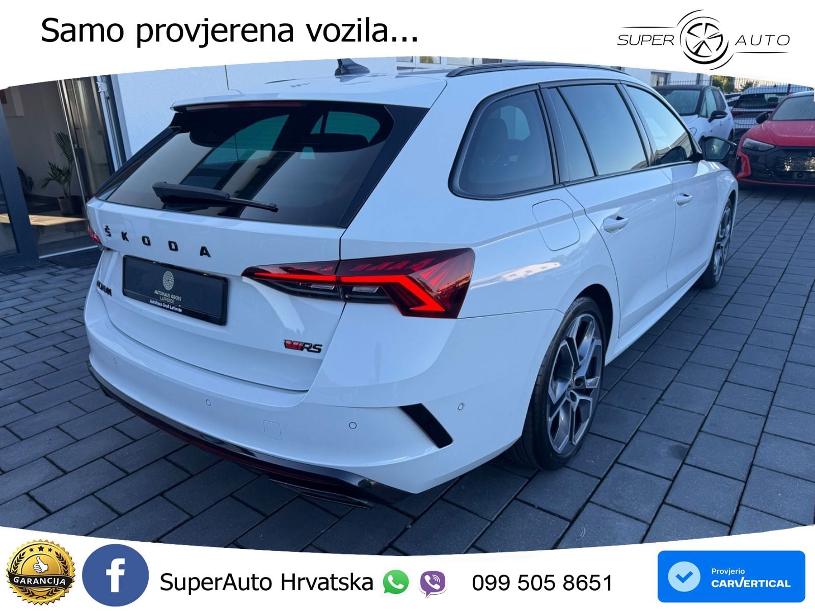 Škoda Octavia Combi RS 2.0 TDI (200 KS) DSG LED+GR SJED+ACC