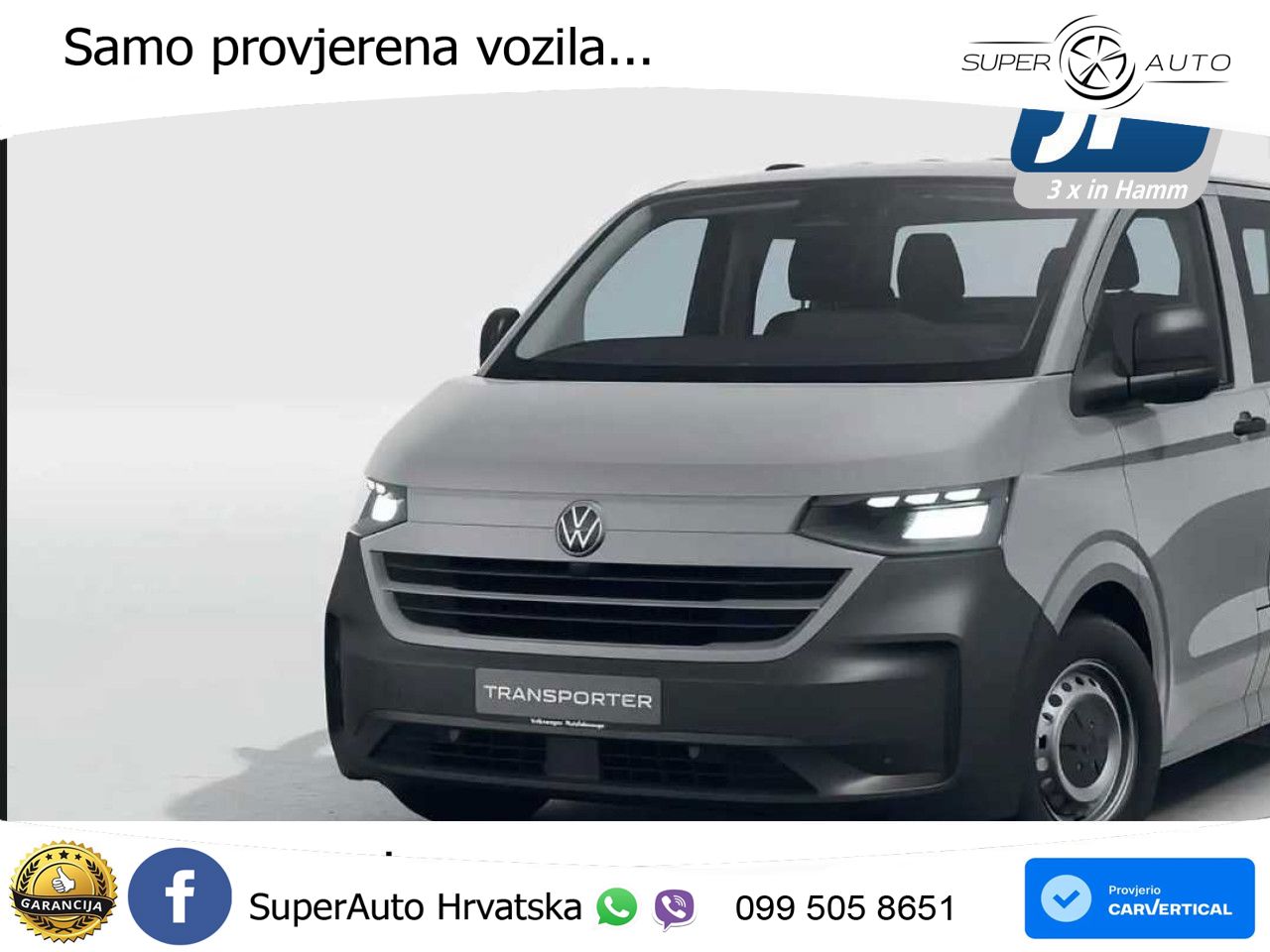 Volkswagen Transporter Pritschenwagen Doppelkabine Motor 150 KS