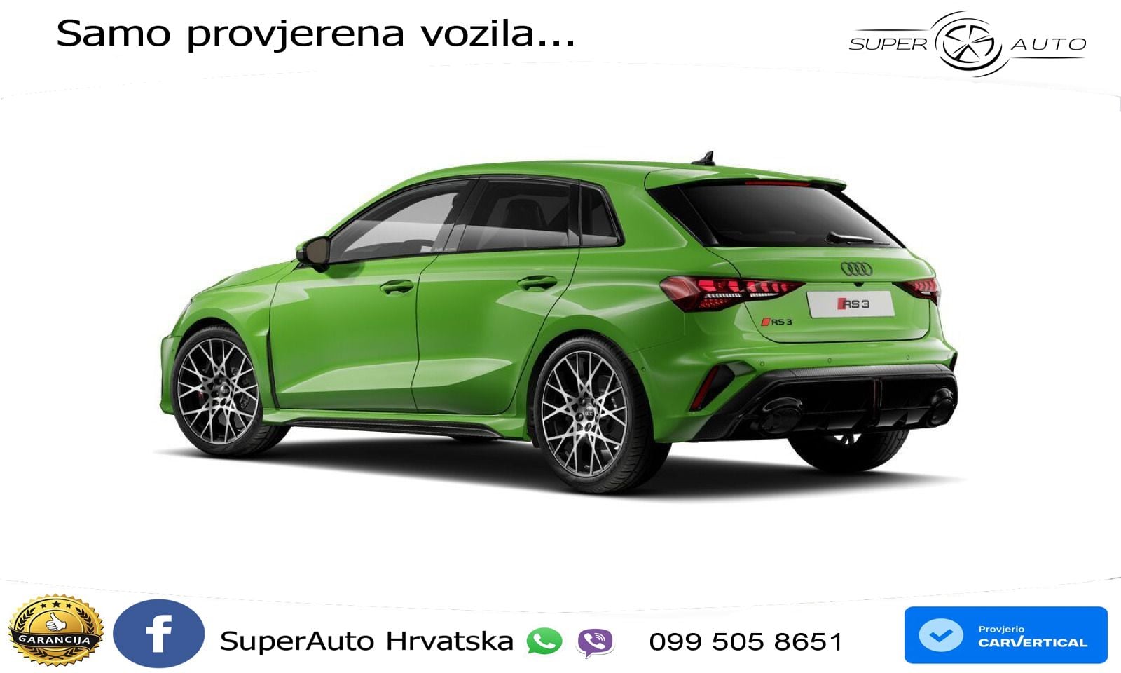 Audi RS3 Sedan 2.5 TFSI (400 KS) quattro S tronic LED+GR SJED+ACC