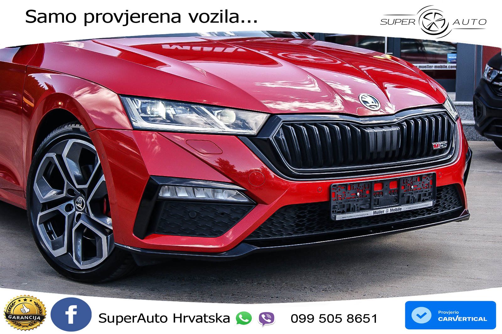 Škoda Octavia Combi RS 2.0 TDI (200 KS) 4x4 DSG LED+GR SJED+ACC