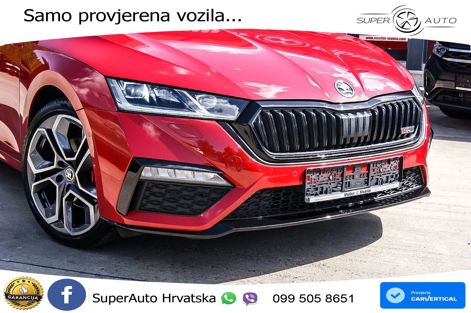 Škoda Octavia Combi RS 2.0 TDI (200 KS) 4x4 DSG LED+GR SJED+ACC
