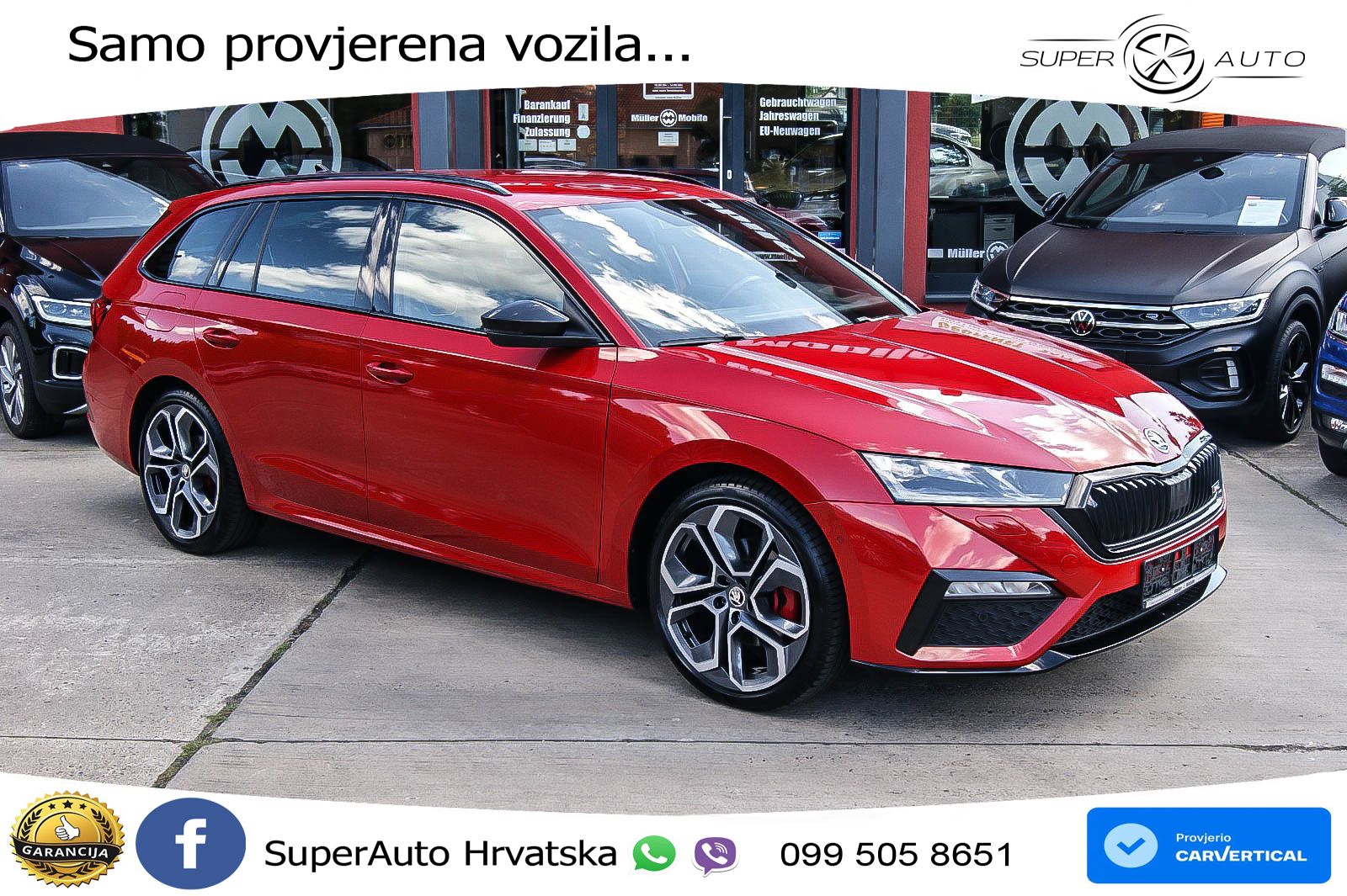 Škoda Octavia Combi RS 2.0 TDI (200 KS) 4x4 DSG LED+GR SJED+ACC