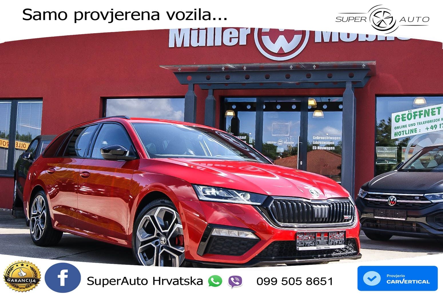 Škoda Octavia Combi RS 2.0 TDI (200 KS) 4x4 DSG LED+GR SJED+ACC