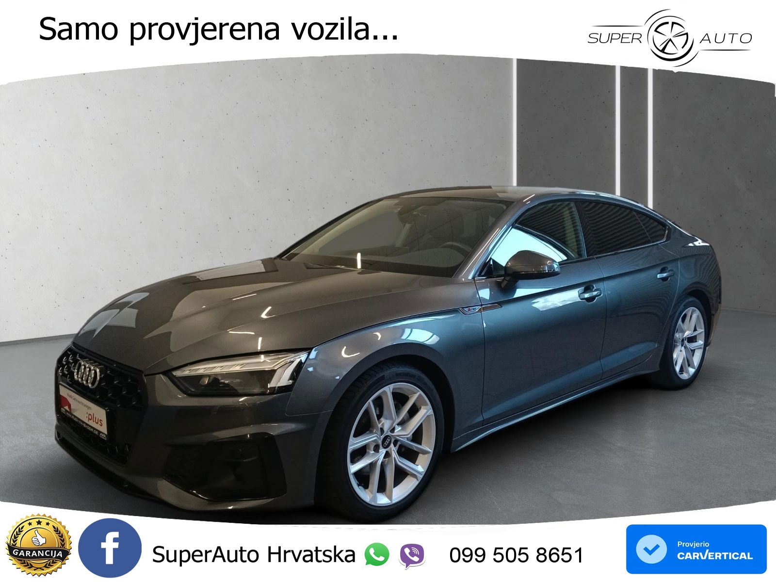 Audi A5 Sportback  40 TFSI (204 KS) quattro S tronic S line LED+GR SJED+ACC