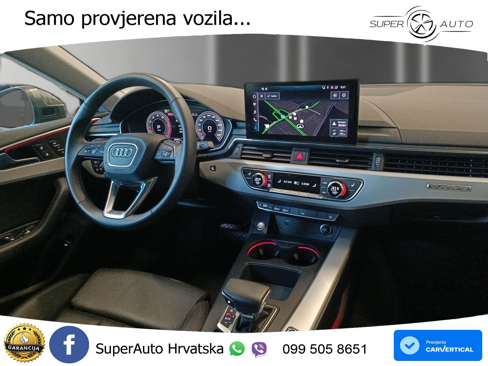Audi A5 Sportback  40 TFSI (204 KS) quattro S tronic S line LED+GR SJED+ACC