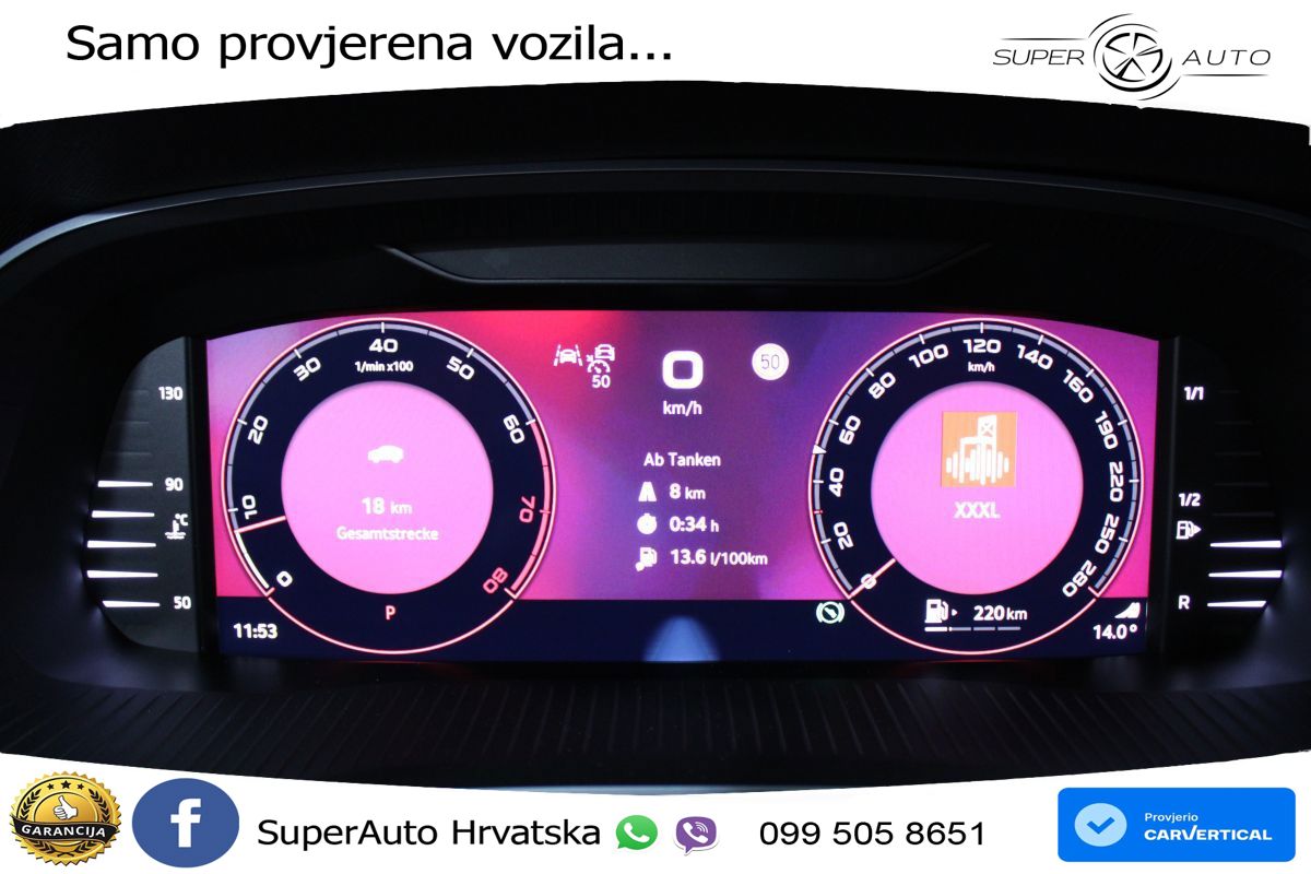 Škoda Octavia Combi RS 2.0 TSI (265 KS) DSG MATRIX+GR SJED+KAM