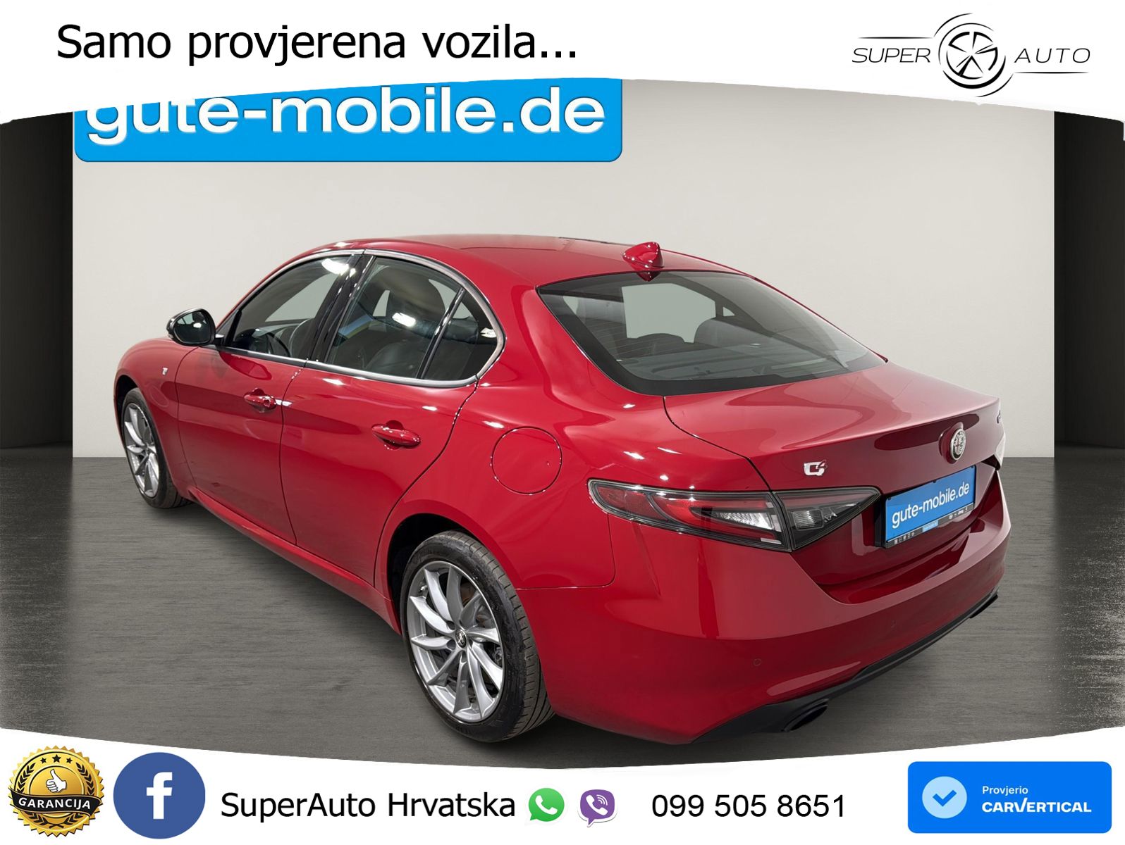 Alfa Romeo Giulia 2.0 Turbo (280 KS) Q4 Automatic LED+GR SJED+ACC