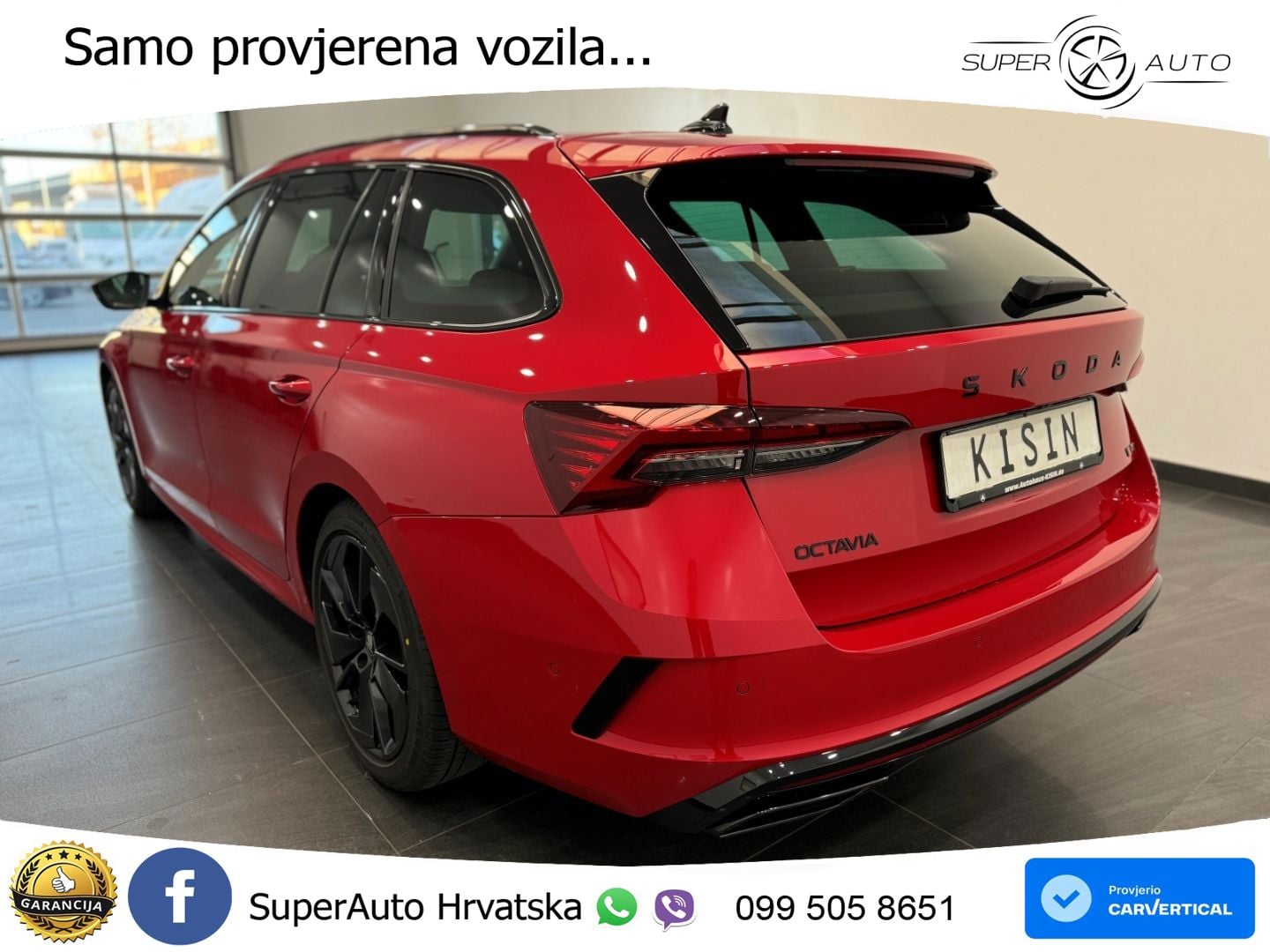 Škoda Octavia Combi RS 2.0 TSI (265 KS) DSG MATRIX+GR SJED+KAM