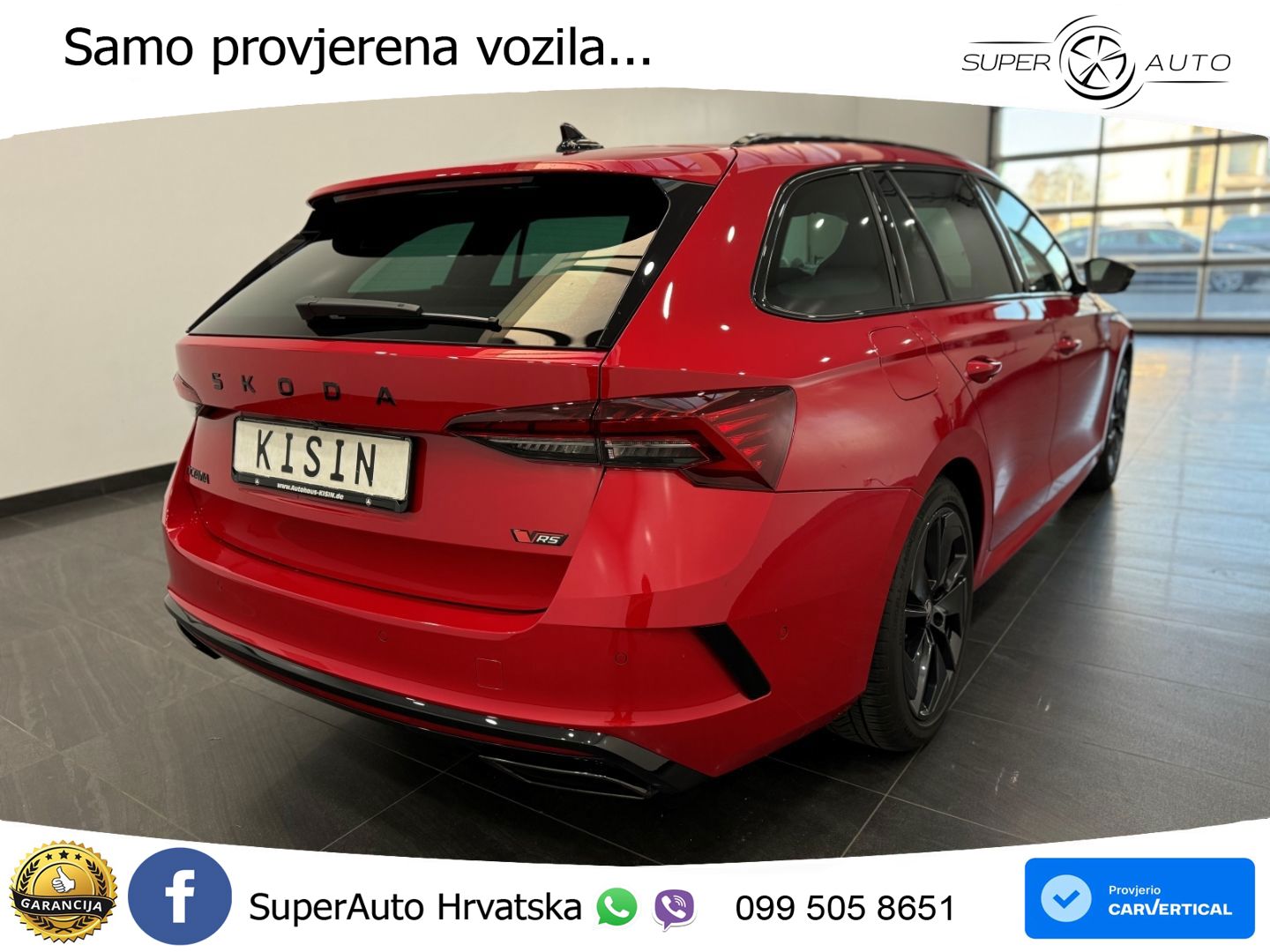 Škoda Octavia Combi RS 2.0 TSI (265 KS) DSG MATRIX+GR SJED+KAM