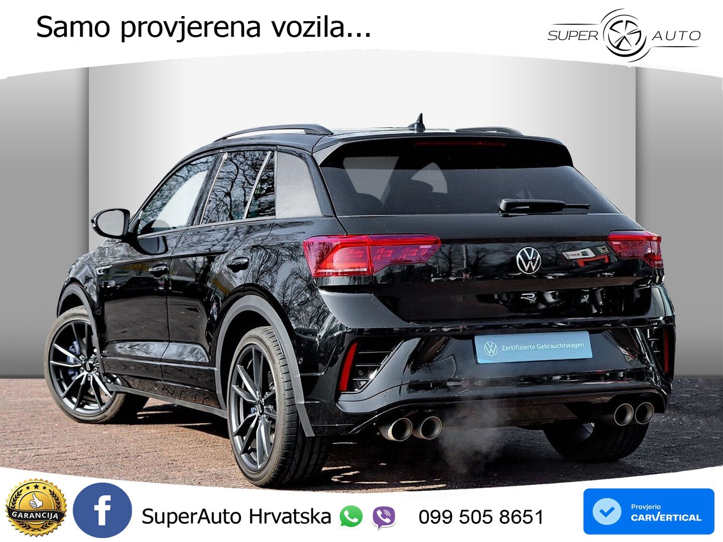 Volkswagen T-Roc R 2.0 TSI (300 KS) OPF 4M DSG MATRIX+GR SJED+KAM
