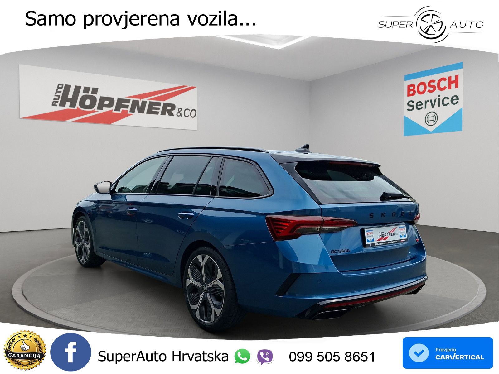Škoda Octavia Combi RS 2.0 TSI (265 KS) DSG LED+GR SJED+ACC