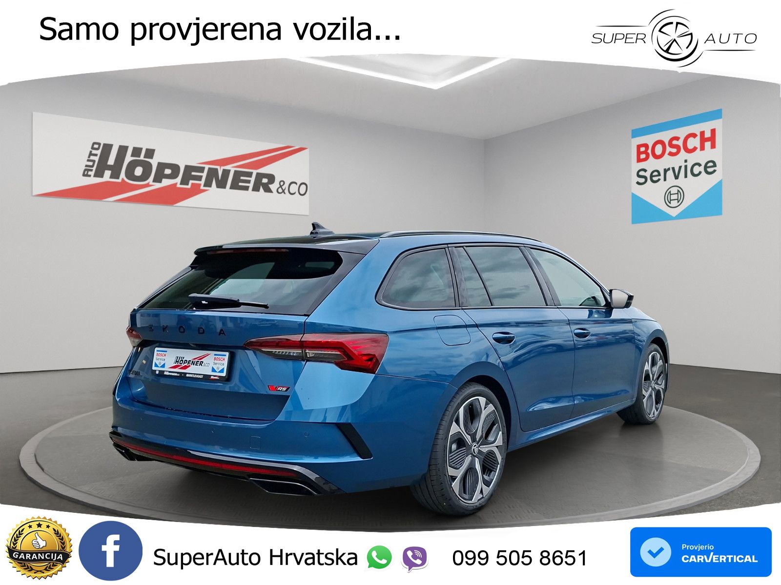 Škoda Octavia Combi RS 2.0 TSI (265 KS) DSG LED+GR SJED+ACC
