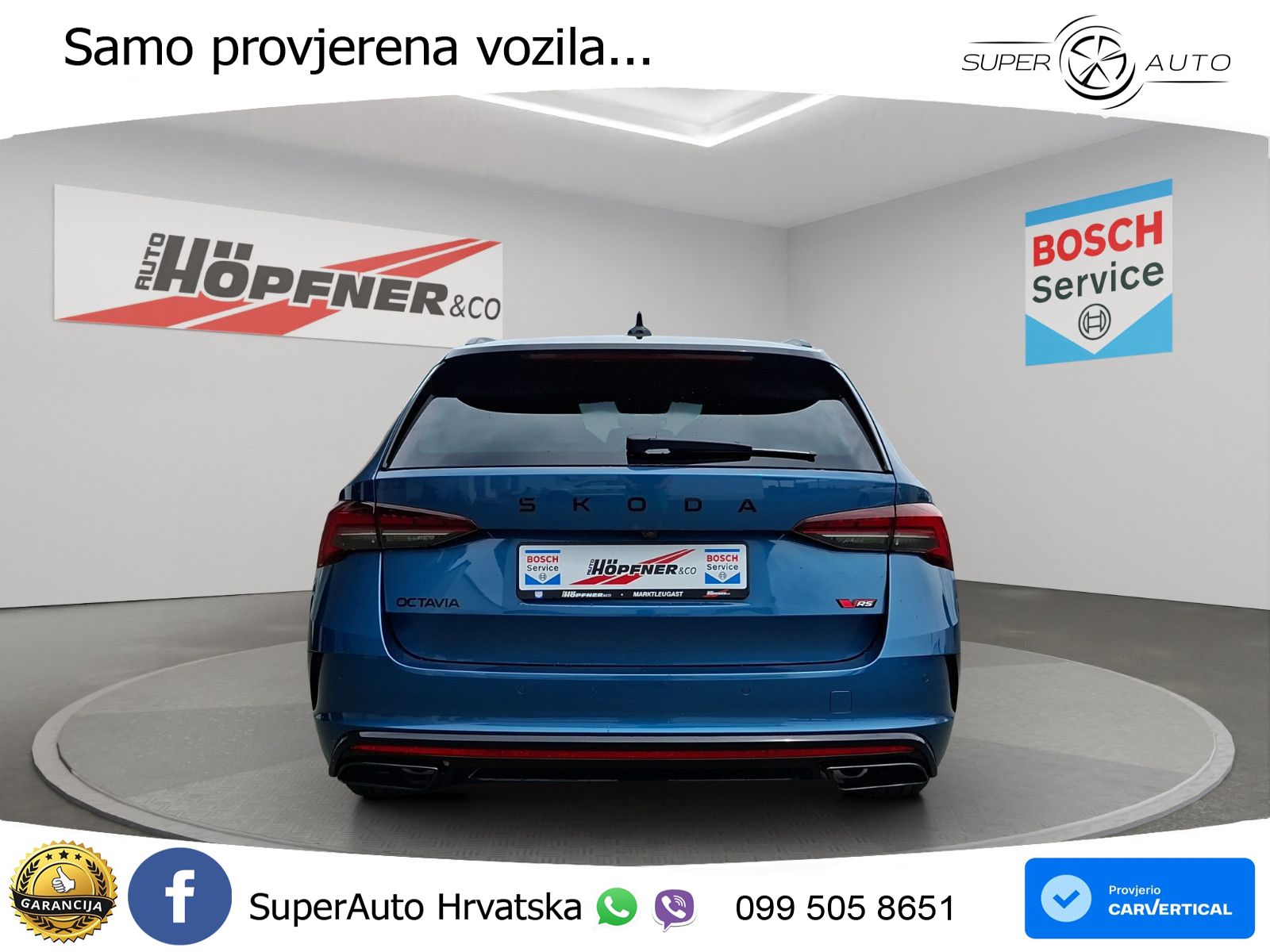 Škoda Octavia Combi RS 2.0 TSI (265 KS) DSG LED+GR SJED+ACC