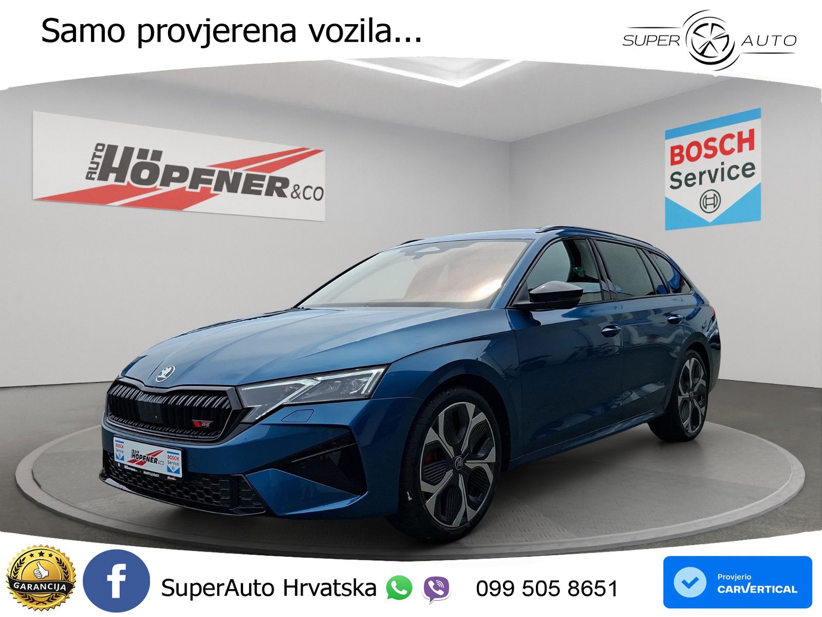 Škoda Octavia Combi RS 2.0 TSI (265 KS) DSG LED+GR SJED+ACC