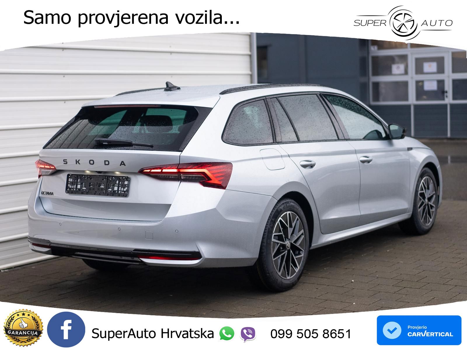 Škoda Octavia Combi 1.5 TSI EVO e-TEC (150 KS) DSG SportLine LED+GR SJED+ACC