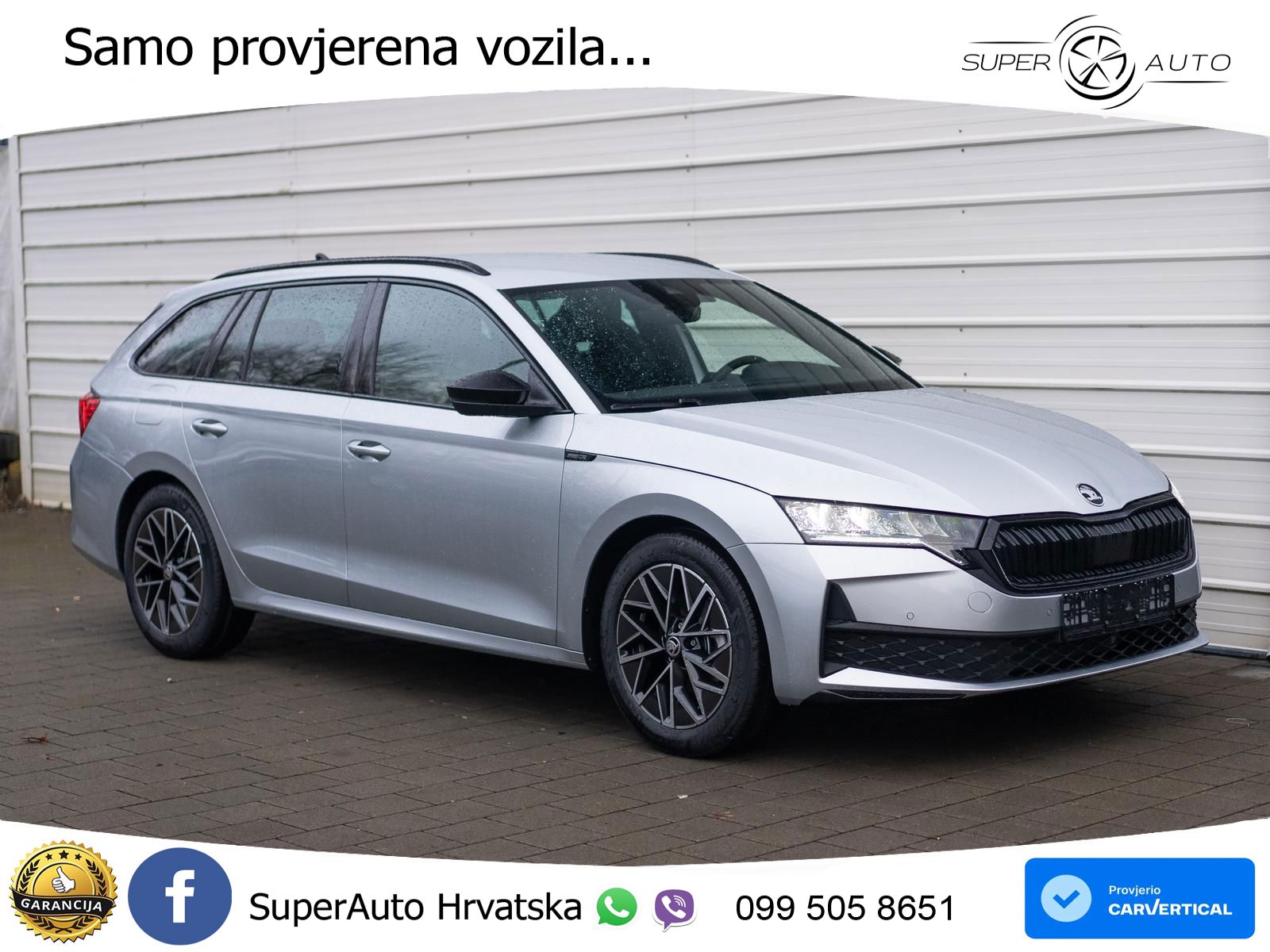 Škoda Octavia Combi 1.5 TSI EVO e-TEC (150 KS) DSG SportLine LED+GR SJED+ACC