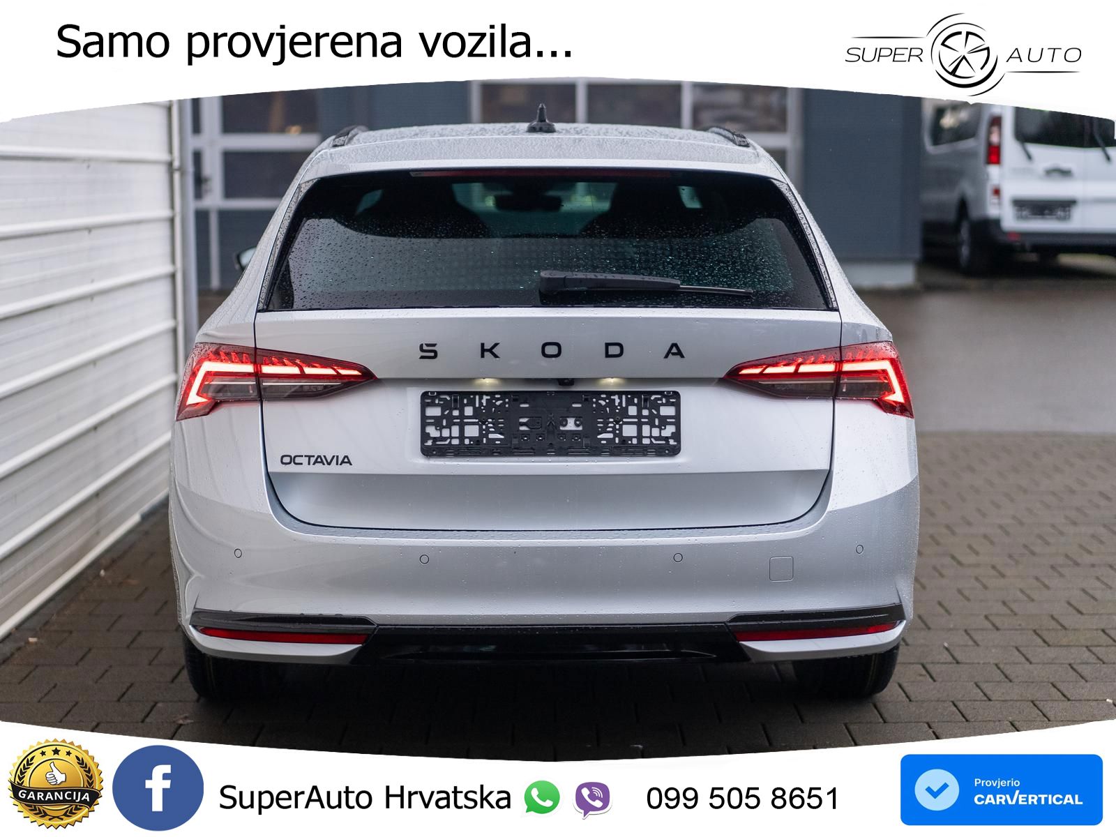 Škoda Octavia Combi 1.5 TSI EVO e-TEC (150 KS) DSG SportLine LED+GR SJED+ACC