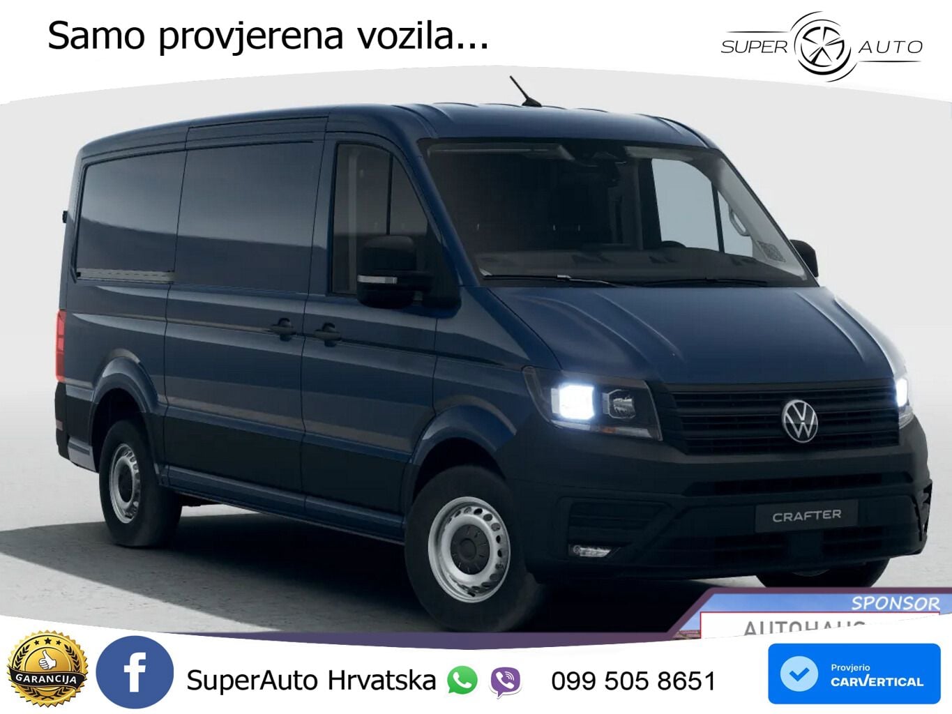 Volkswagen Crafter 35 L3H2 3S AHK Kam Temp AppCo UVP-41%* 140 KS