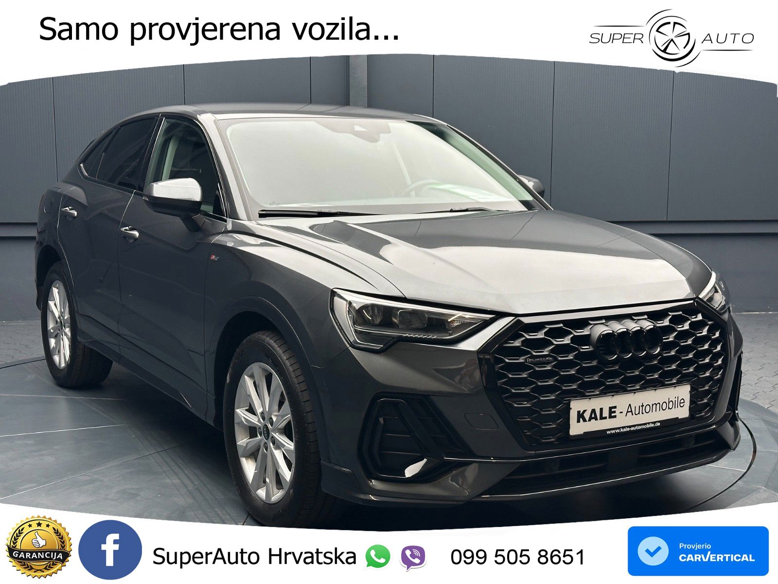 Audi Q3 Sportback 40 TDI (200 KS) quattro S tronic S line LED+GR SJED+ACC