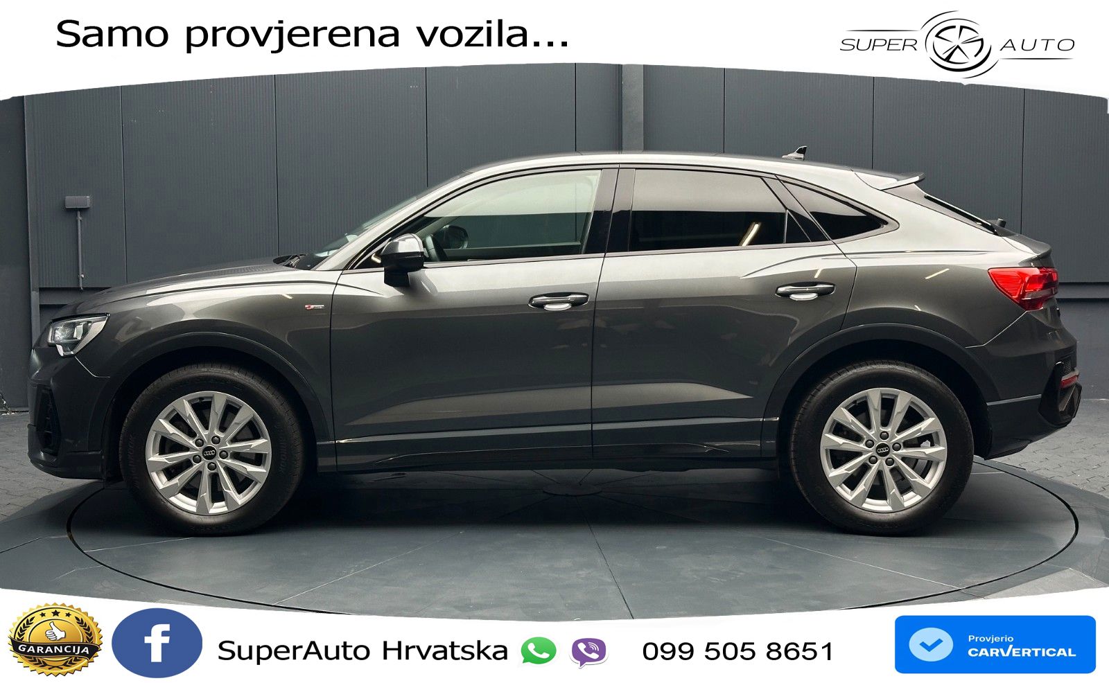 Audi Q3 Sportback 40 TDI (200 KS) quattro S tronic S line LED+GR SJED+ACC