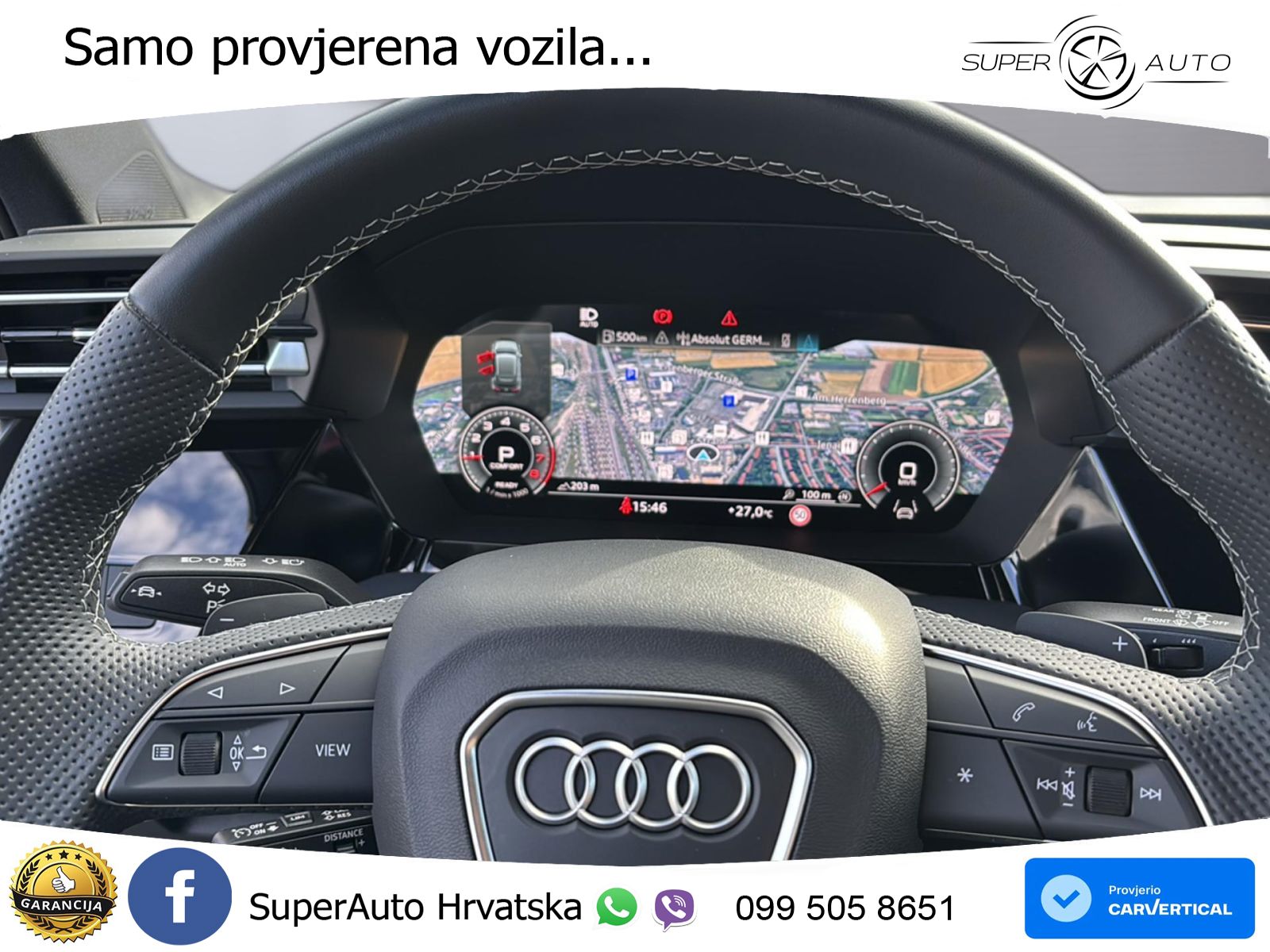Audi A3 35 TFSI (150 KS) MATRIX+GR SJED+KAM