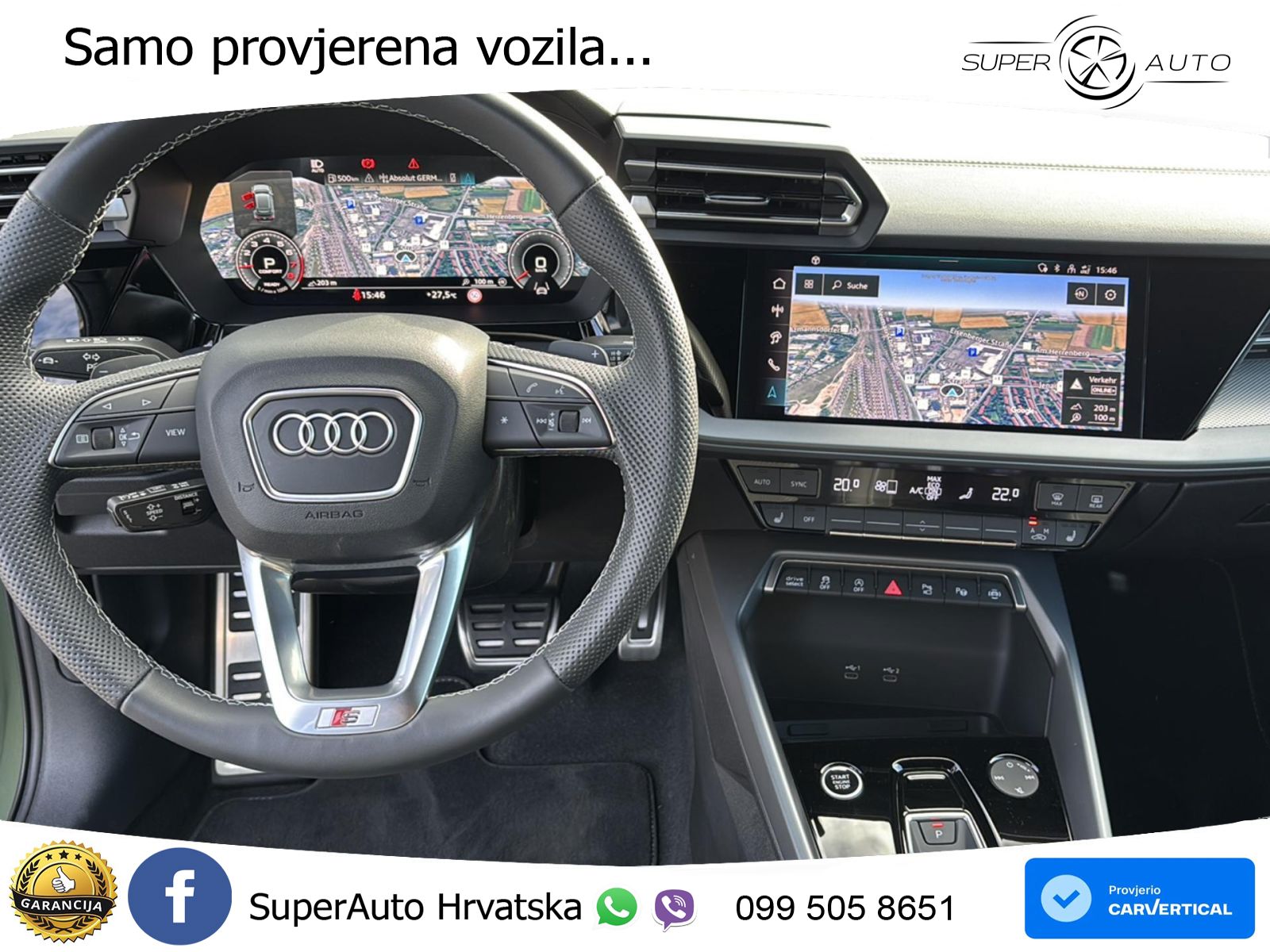 Audi A3 35 TFSI (150 KS) MATRIX+GR SJED+KAM