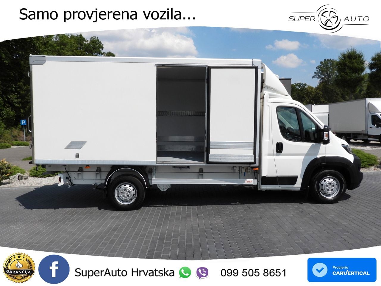 Peugeot BOXER KÜHLKOFFER 0C 8 PALETTEN TEMPOMAT LED 165 KS