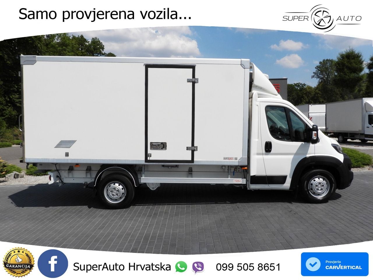 Peugeot BOXER KÜHLKOFFER 0C 8 PALETTEN TEMPOMAT LED 165 KS