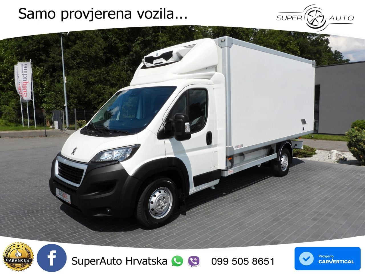 Peugeot BOXER KÜHLKOFFER 0C 8 PALETTEN TEMPOMAT LED 165 KS