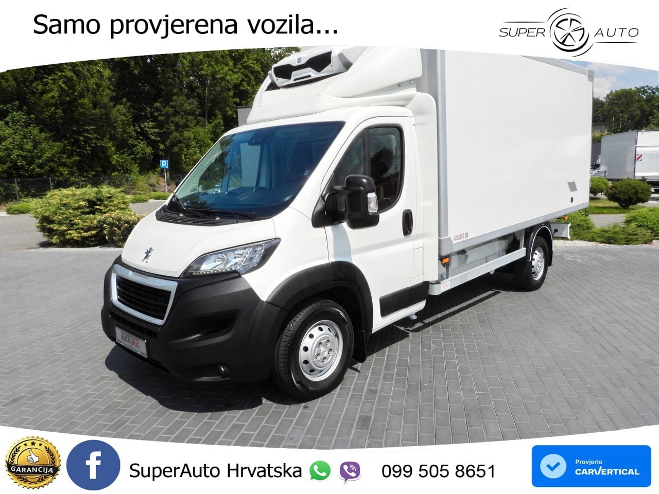 Peugeot BOXER KÜHLKOFFER 0C 8 PALETTEN TEMPOMAT LED 165 KS