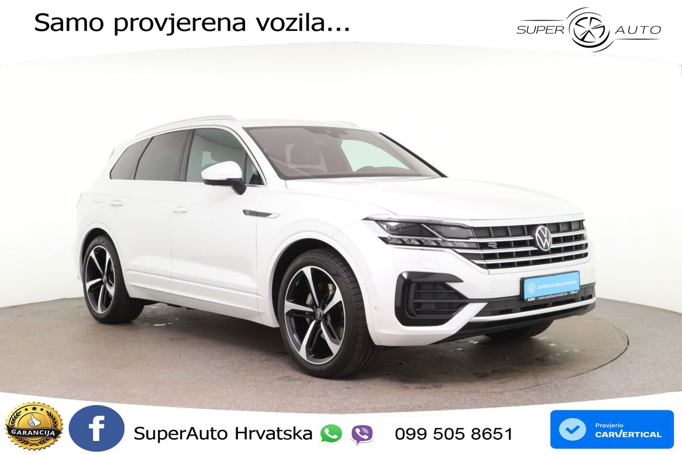 Volkswagen Touareg 3.0 V6 TDI (231 KS) 4MOTION Tiptronic R-Line ZRAČNI+ACC+4xGR SJED+KAM