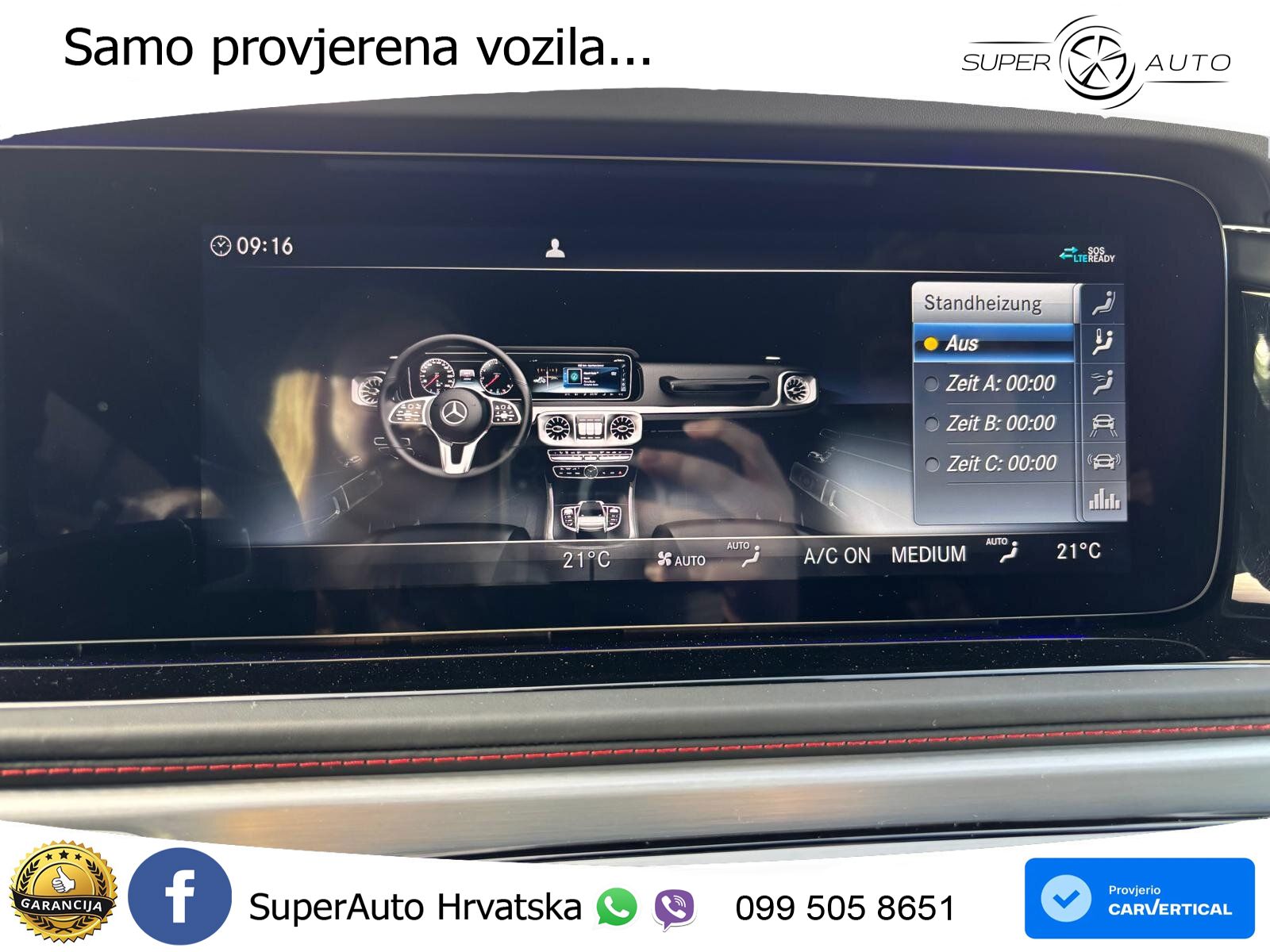 Mercedes G 500 Long V8 (422 KS) 4MATIC 9G-TRONIC AMG ZRAČNI+ACC+4xGR SJED+360