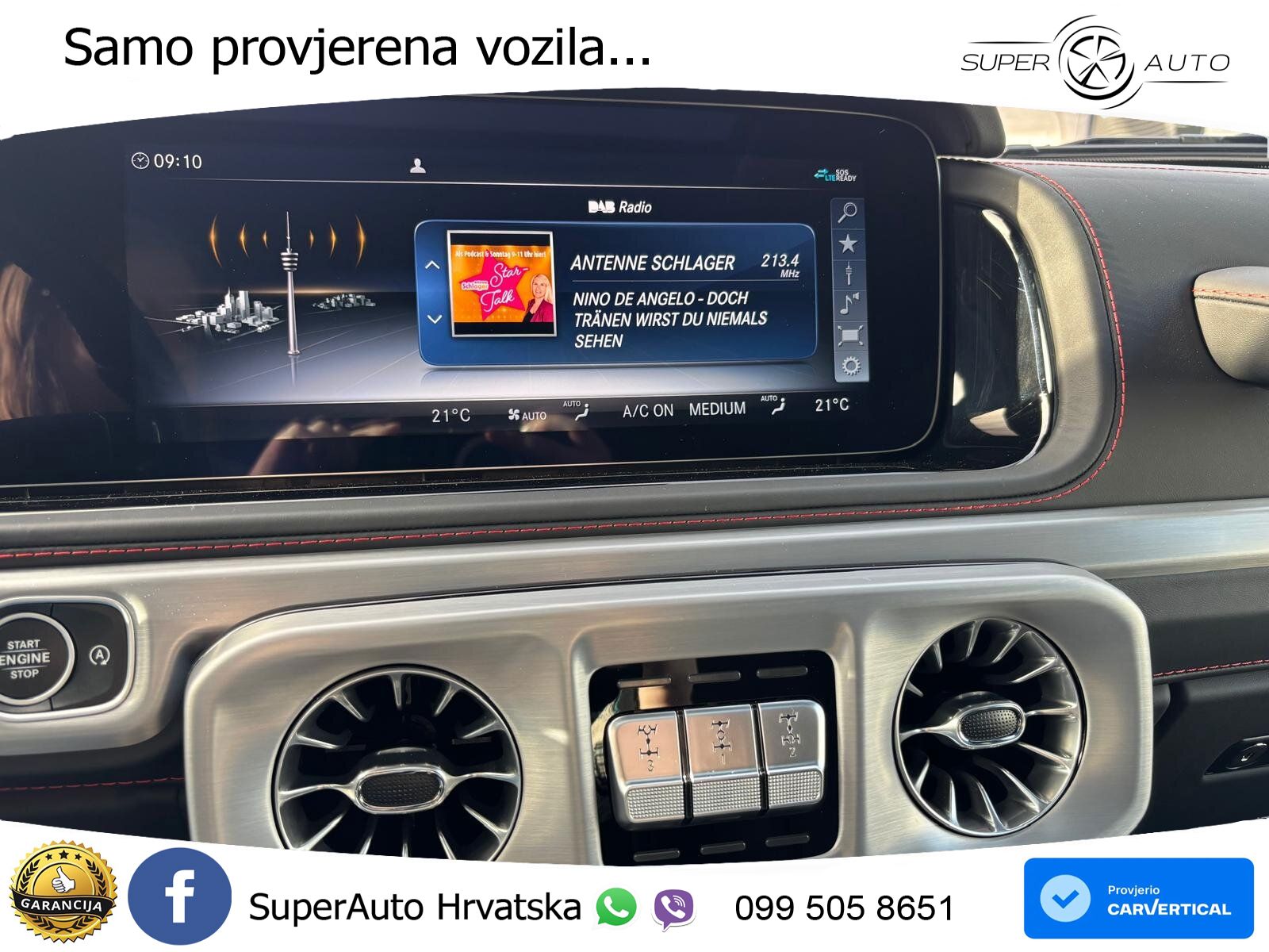 Mercedes G 500 Long V8 (422 KS) 4MATIC 9G-TRONIC AMG ZRAČNI+ACC+4xGR SJED+360