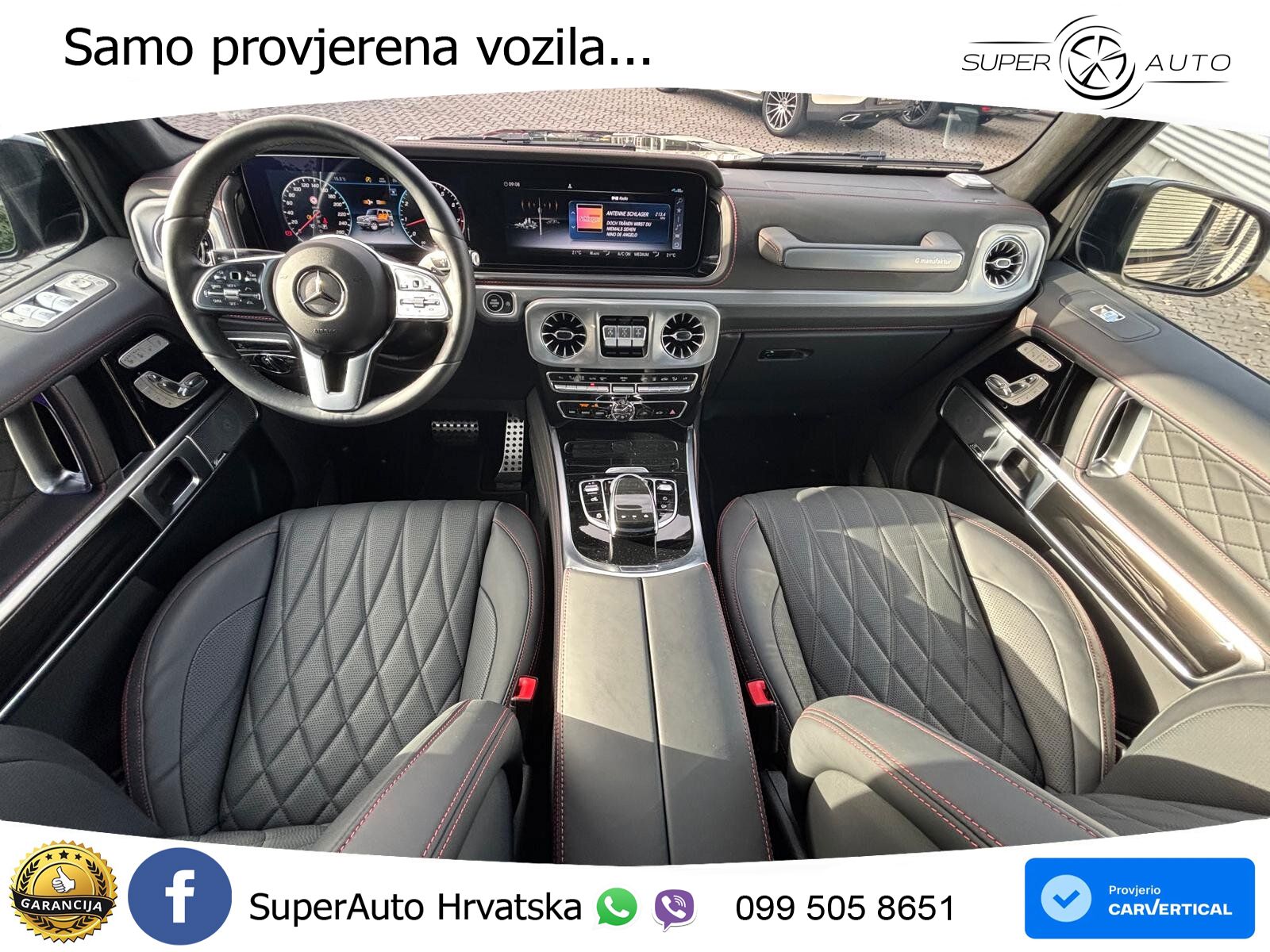Mercedes G 500 Long V8 (422 KS) 4MATIC 9G-TRONIC AMG ZRAČNI+ACC+4xGR SJED+360