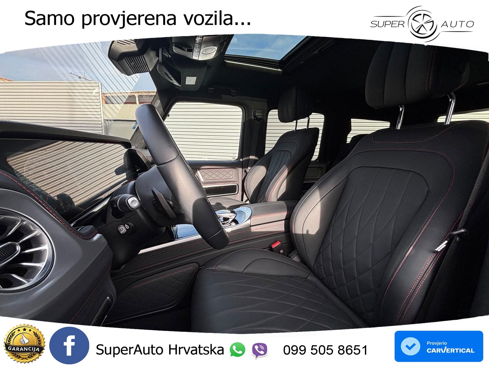 Mercedes G 500 Long V8 (422 KS) 4MATIC 9G-TRONIC AMG ZRAČNI+ACC+4xGR SJED+360