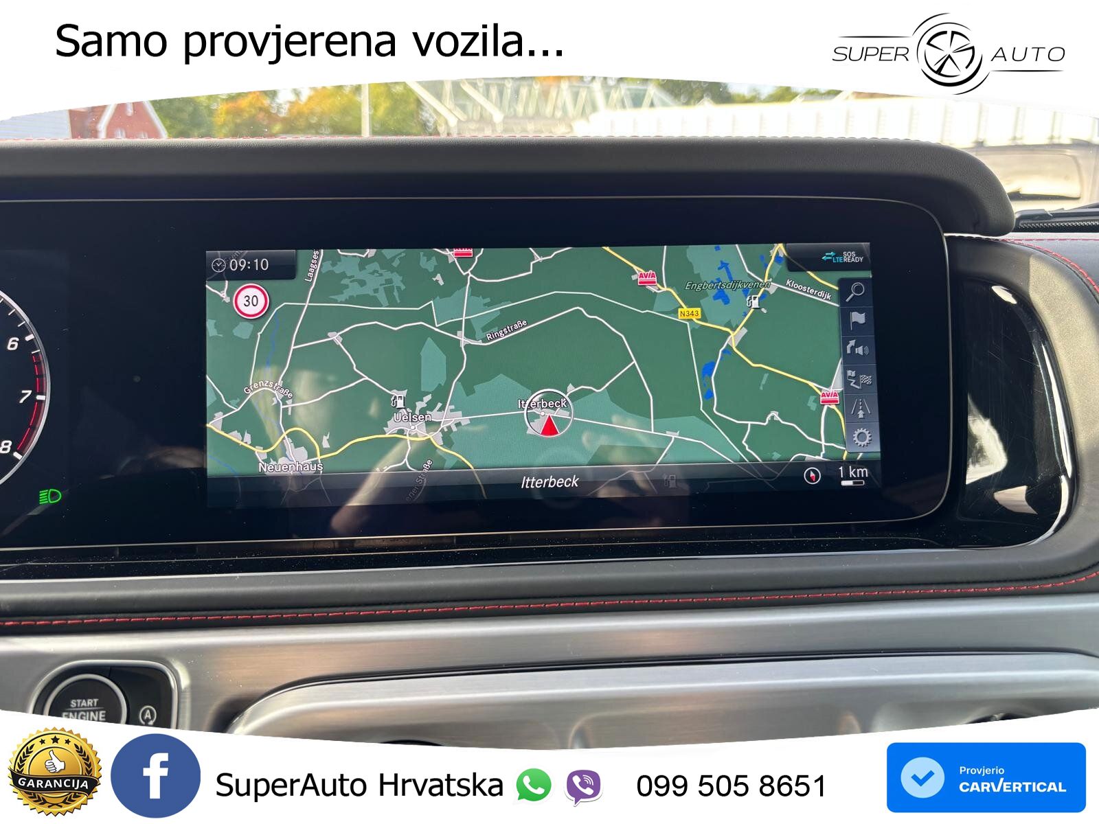 Mercedes G 500 Long V8 (422 KS) 4MATIC 9G-TRONIC AMG ZRAČNI+ACC+4xGR SJED+360