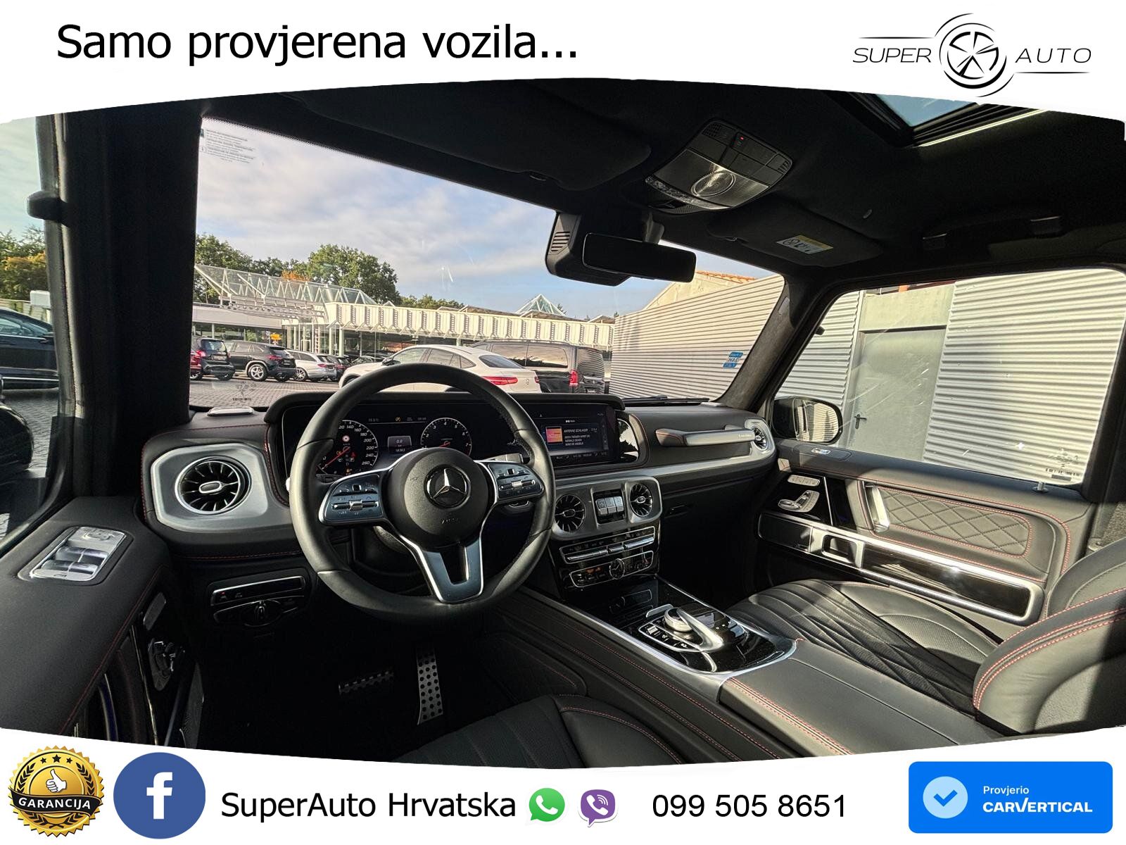 Mercedes G 500 Long V8 (422 KS) 4MATIC 9G-TRONIC AMG ZRAČNI+ACC+4xGR SJED+360
