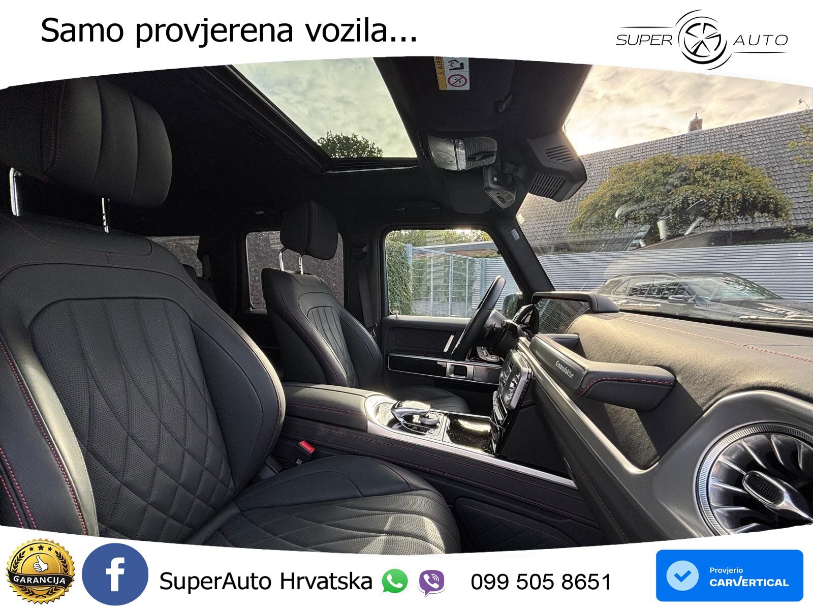 Mercedes G 500 Long V8 (422 KS) 4MATIC 9G-TRONIC AMG ZRAČNI+ACC+4xGR SJED+360
