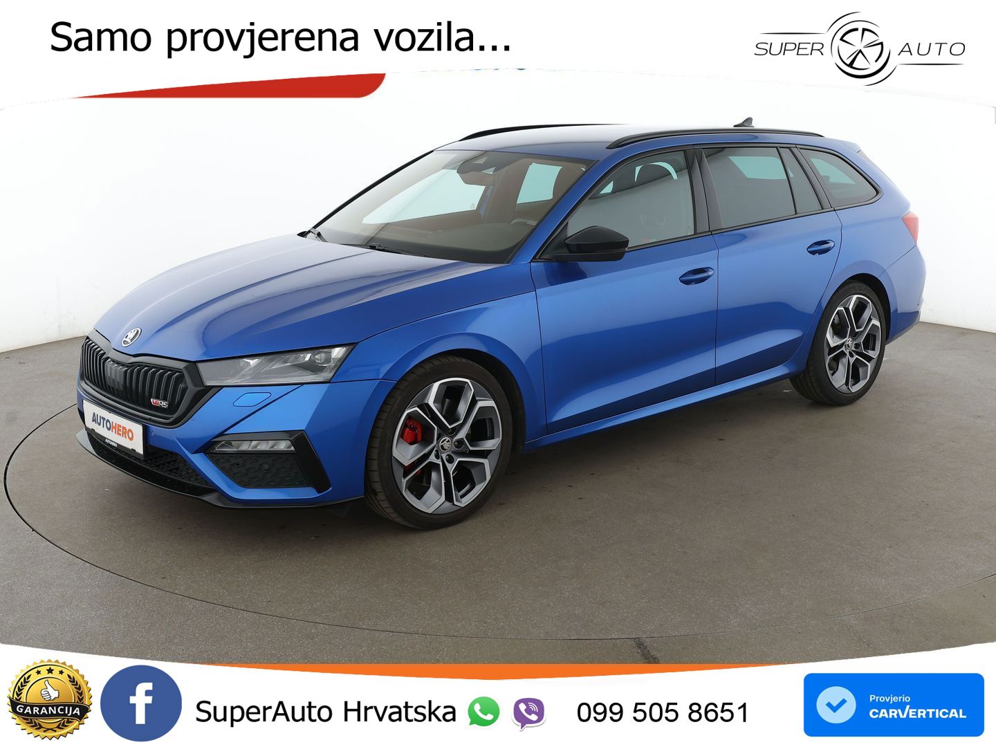 Škoda Octavia Combi RS 2.0 TSI (245 KS) DSG LED+GR SJED+ACC