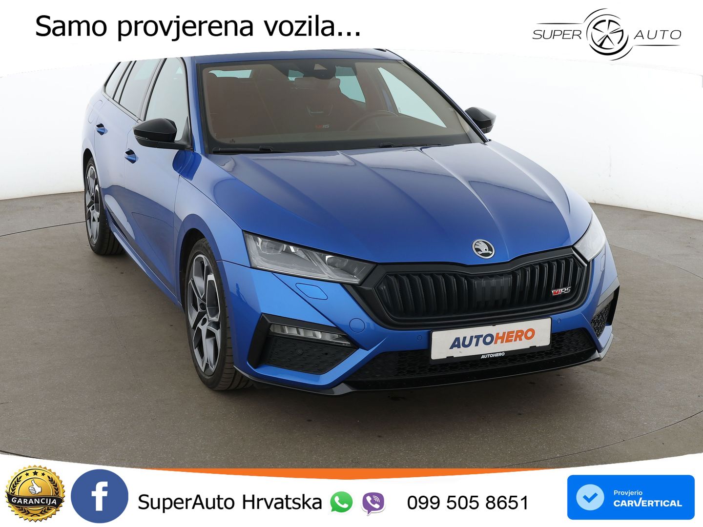 Škoda Octavia Combi RS 2.0 TSI (245 KS) DSG LED+GR SJED+ACC