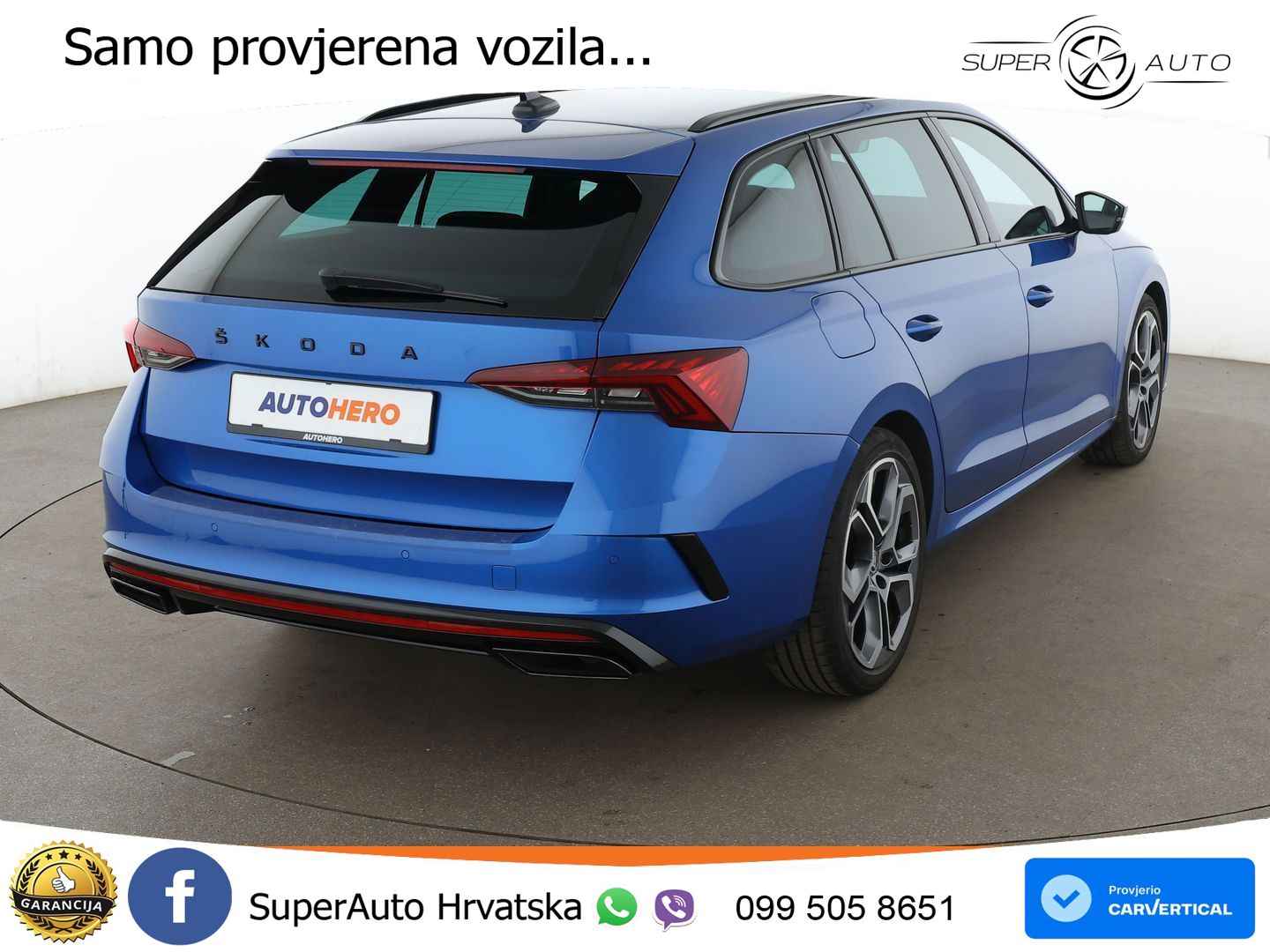 Škoda Octavia Combi RS 2.0 TSI (245 KS) DSG LED+GR SJED+ACC