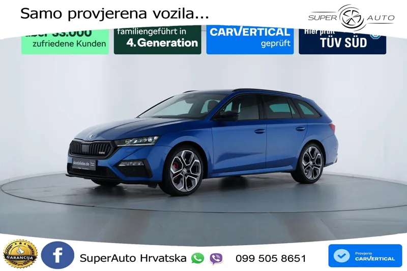Škoda Octavia Combi RS 2.0 TSI (245 KS) DSG MATRIX+GR SJED+KAM