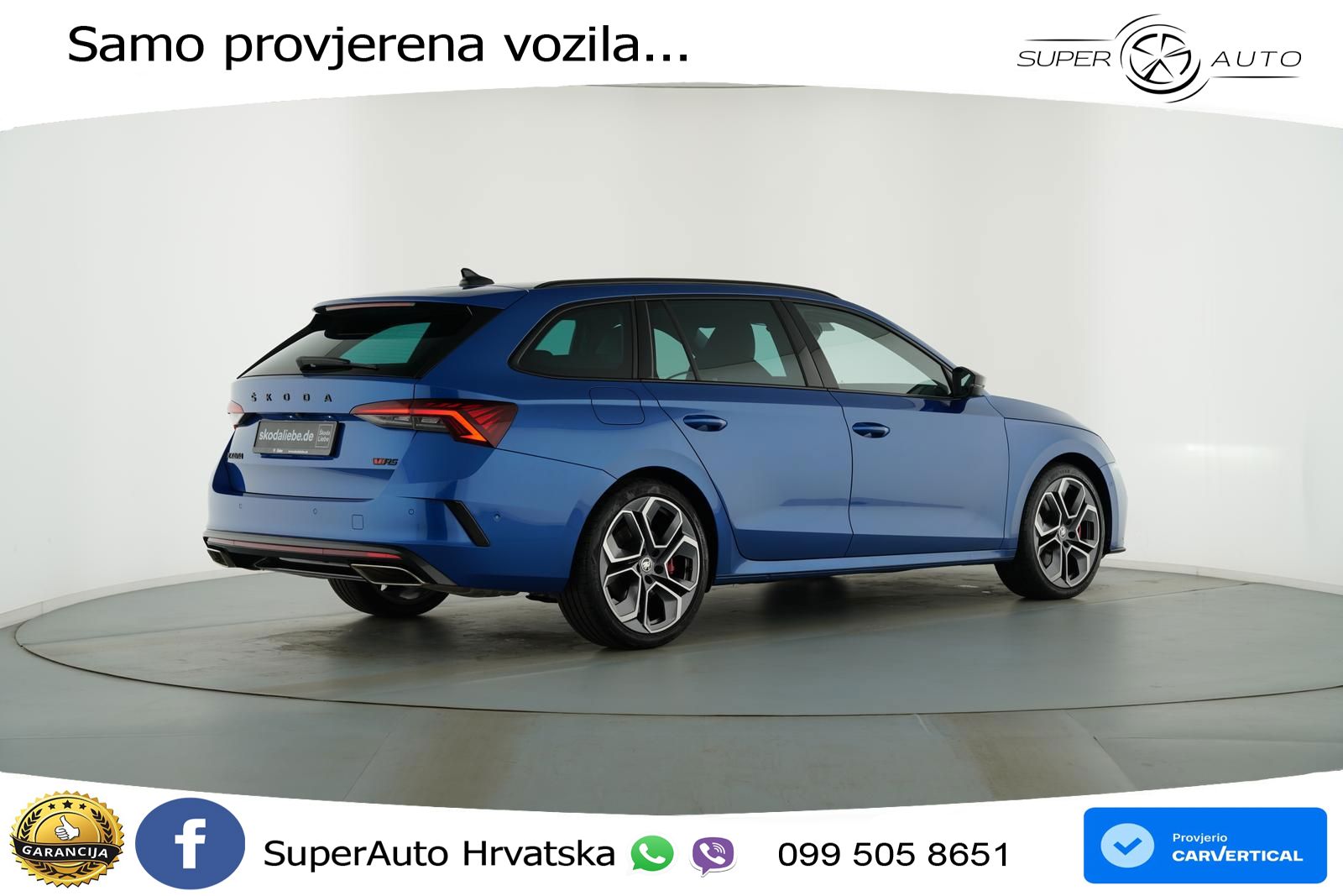 Škoda Octavia Combi RS 2.0 TSI (245 KS) DSG MATRIX+GR SJED+KAM