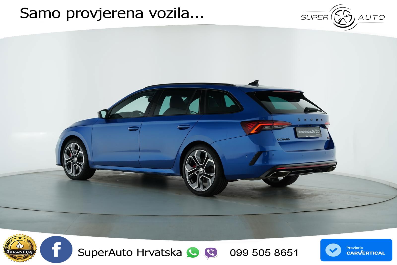 Škoda Octavia Combi RS 2.0 TSI (245 KS) DSG MATRIX+GR SJED+KAM