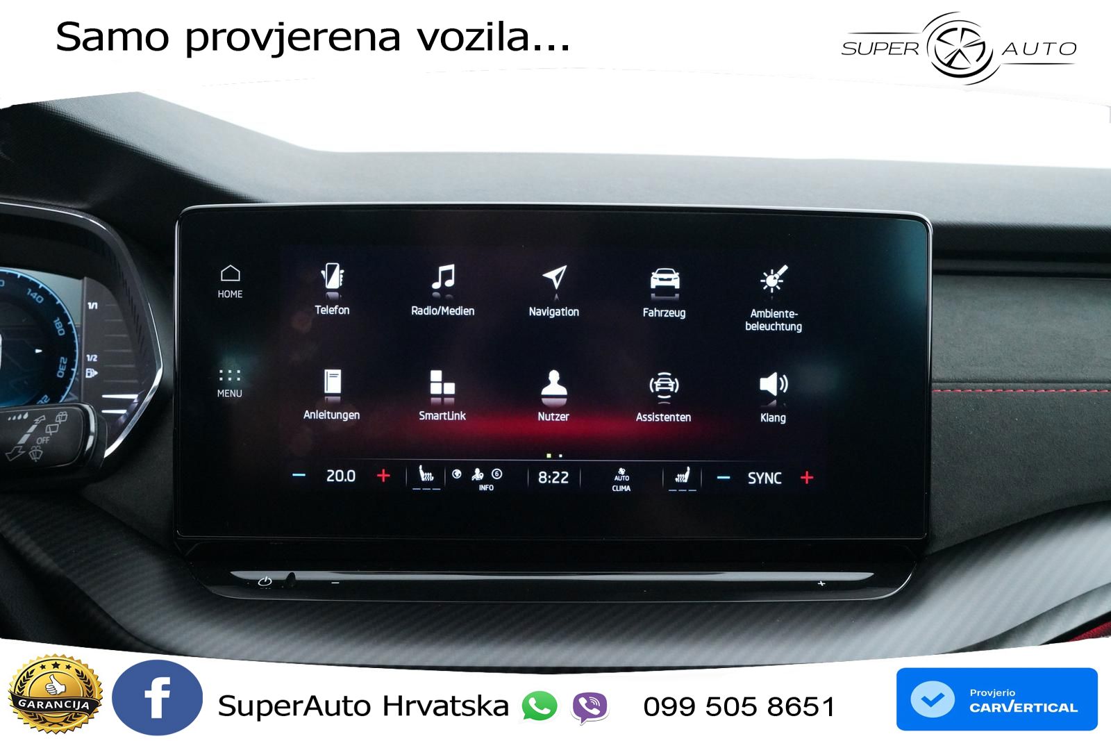 Škoda Octavia Combi RS 2.0 TSI (245 KS) DSG MATRIX+GR SJED+KAM