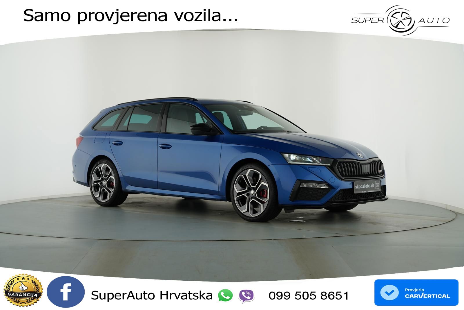 Škoda Octavia Combi RS 2.0 TSI (245 KS) DSG MATRIX+GR SJED+KAM