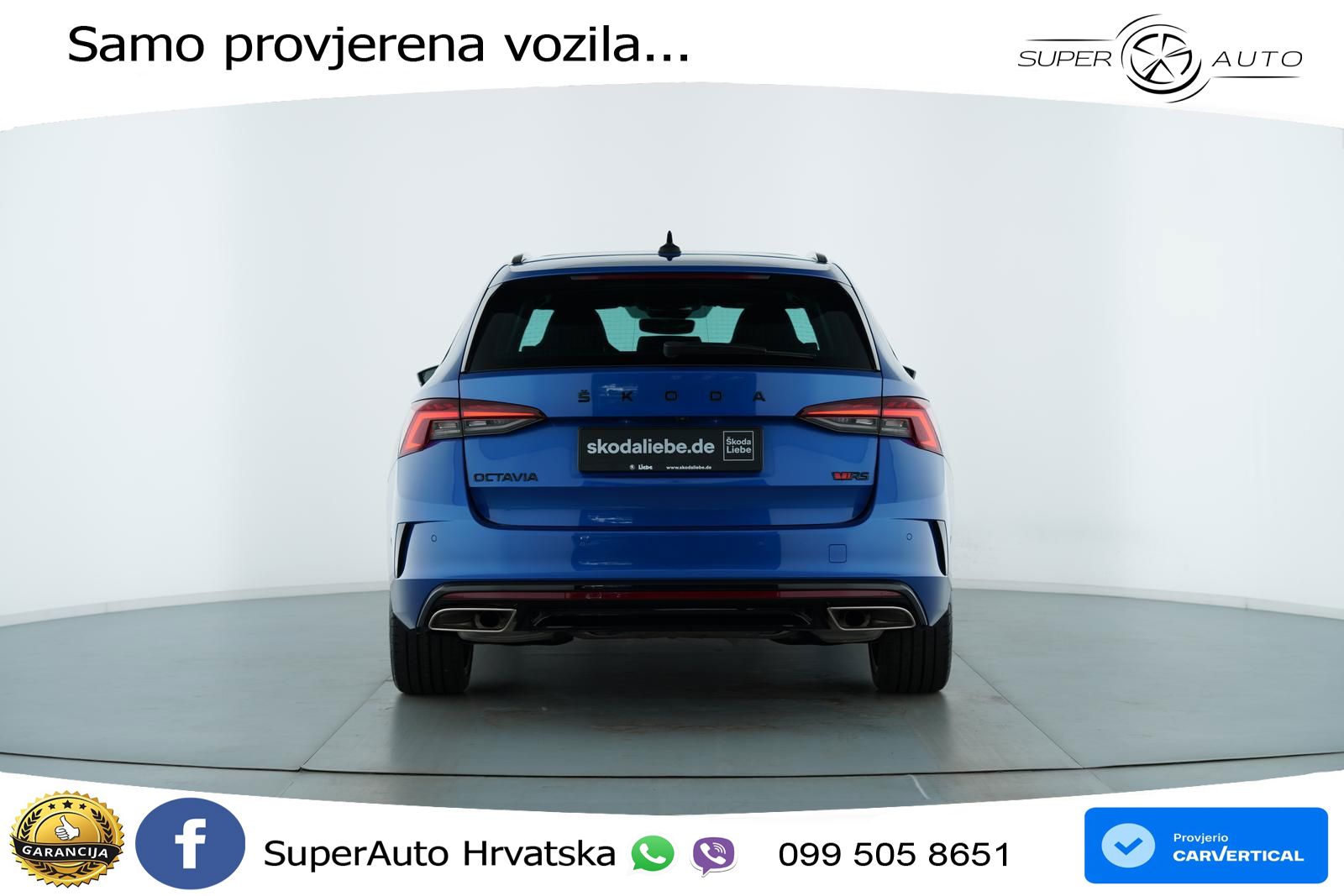 Škoda Octavia Combi RS 2.0 TSI (245 KS) DSG MATRIX+GR SJED+KAM
