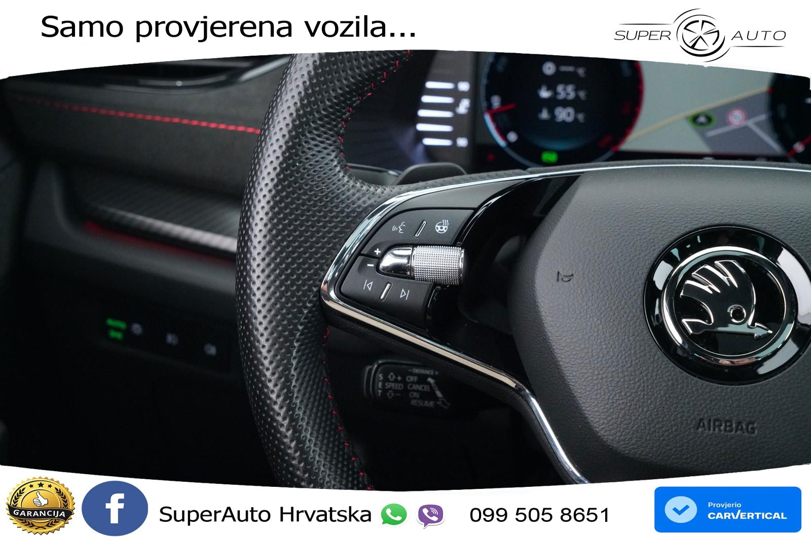 Škoda Octavia Combi RS 2.0 TSI (245 KS) DSG MATRIX+GR SJED+KAM